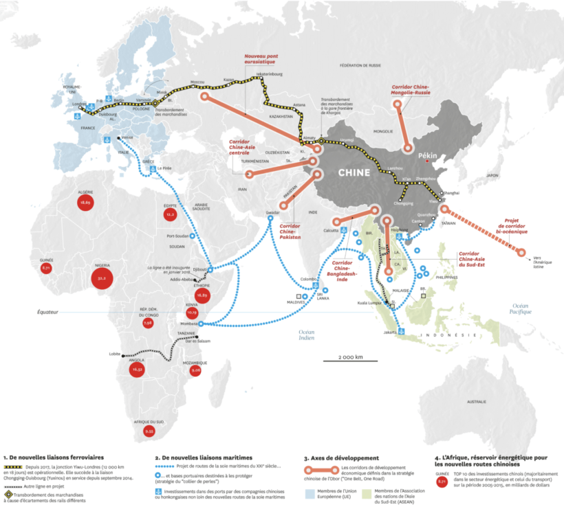 La guerre des routes : les États-Unis et la Chine s’affrontent pour le contrôle des corridors commerciaux mondiaux